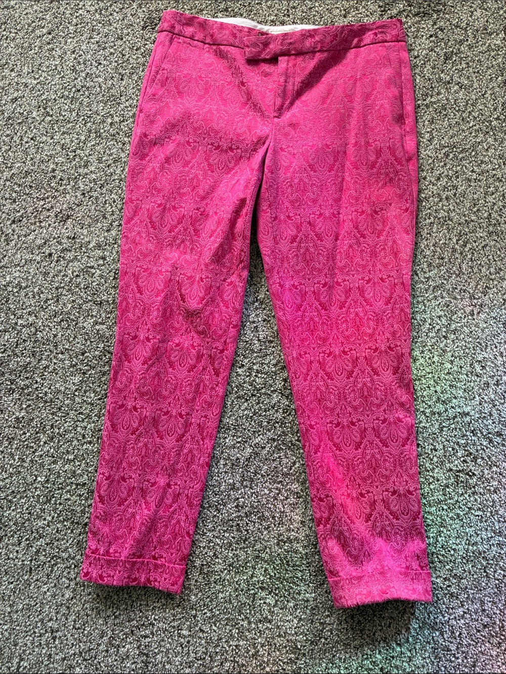 ⭐️ BANANA REPUBLICPink Patterned Stretch Ankle Pants